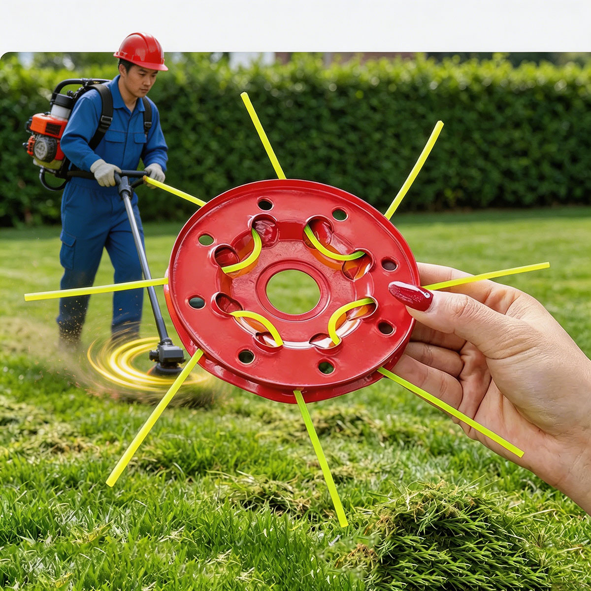 Smart Garden Edging - Demir 8 Delikli Disk Çim Biçme