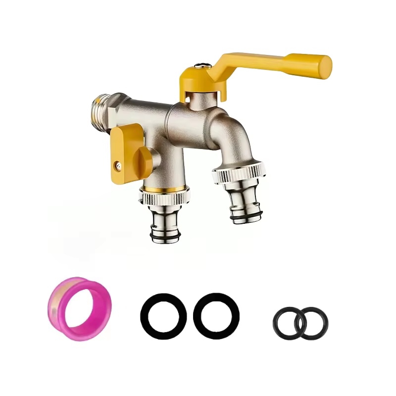 Smart Garden Water - Çift çıkışlı bahçe hortumu musluğu -1/2