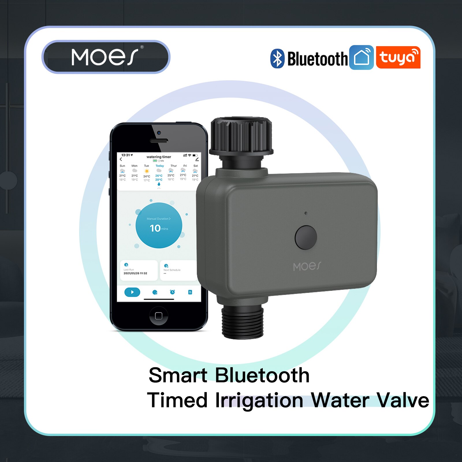 Smart Garden Watering System - Moes akıllı Tuya Bluetooth su zamanlayıcı