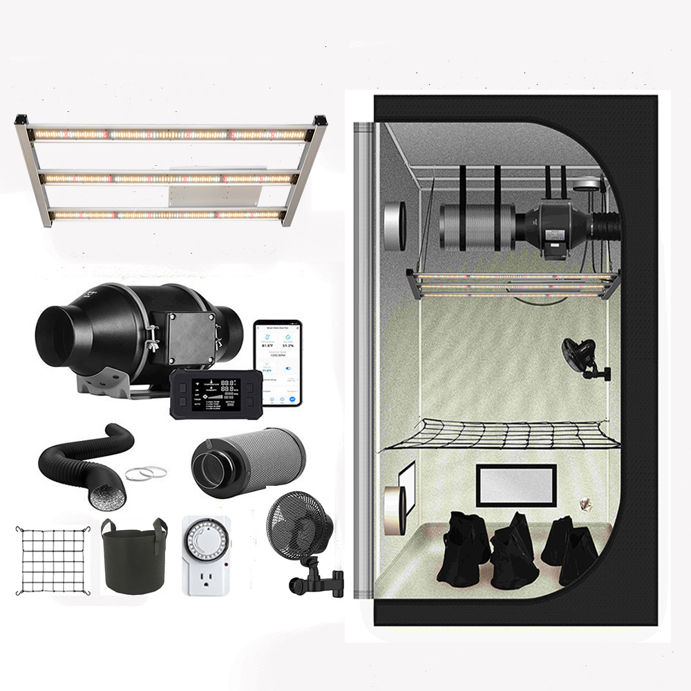 Grow Tent Complete Kit - 2024 Yeni 120x60x180 cm Growzelt Komple