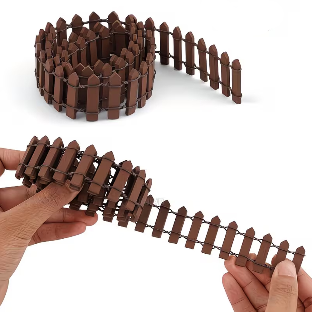 Smart Garden Edging - Pürüzsüz Kenarlı Mini Ahşap Çit Seti