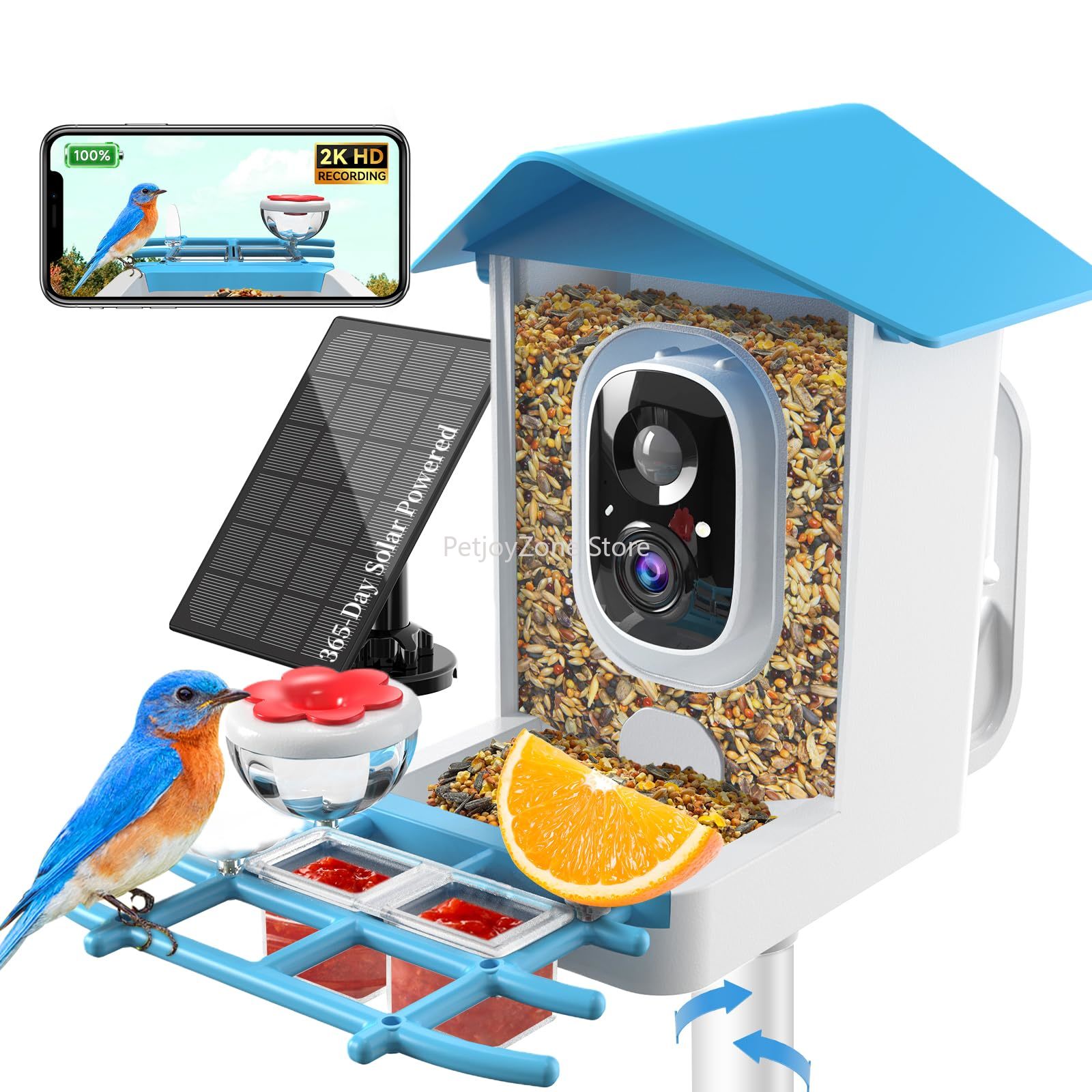 Smart Bird Feeder Camera - Akıllı Kuş Besleyici Kamera 2K Canlı