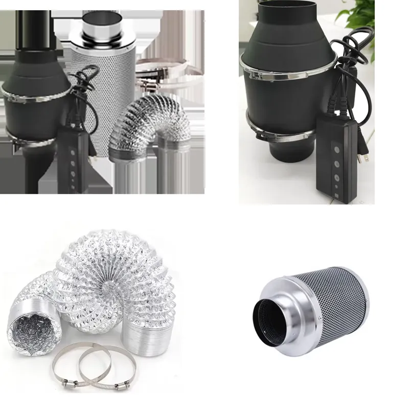 Grow Tent Complete Kit - Karbon Filtreli Fan ve Kanalı ile