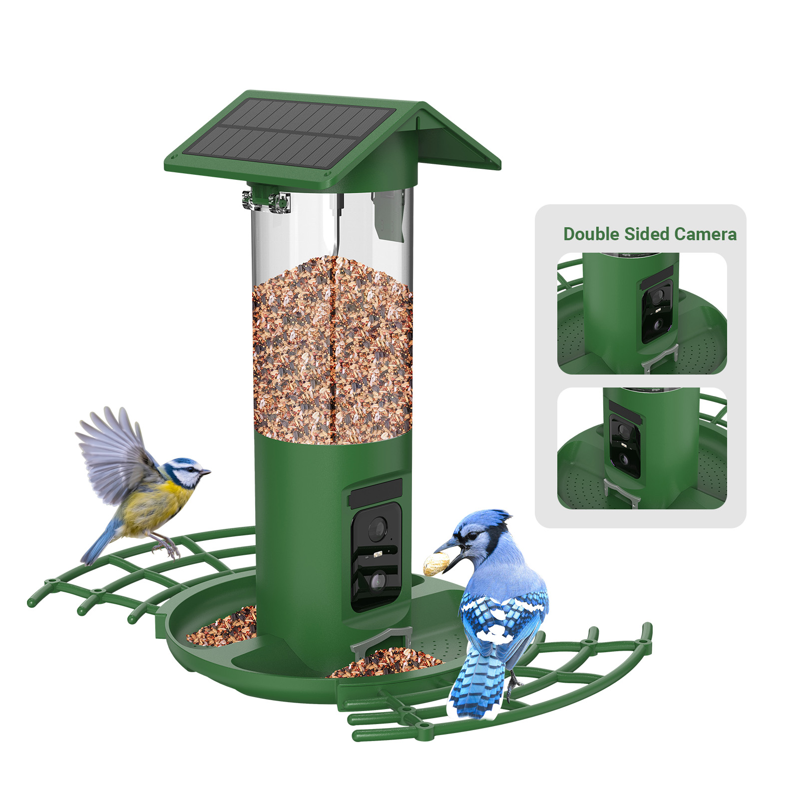 Smart Bird Feeder Camera - Akıllı Çift Kameralı Kuş Besleyici 2K