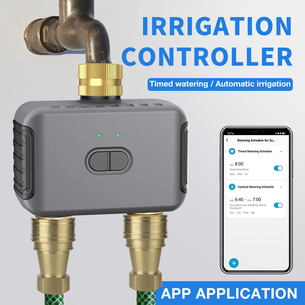 Smart Garden Irrigation - Tuya 2 Bölge Sulama Zamanlayıcısı Bahçe