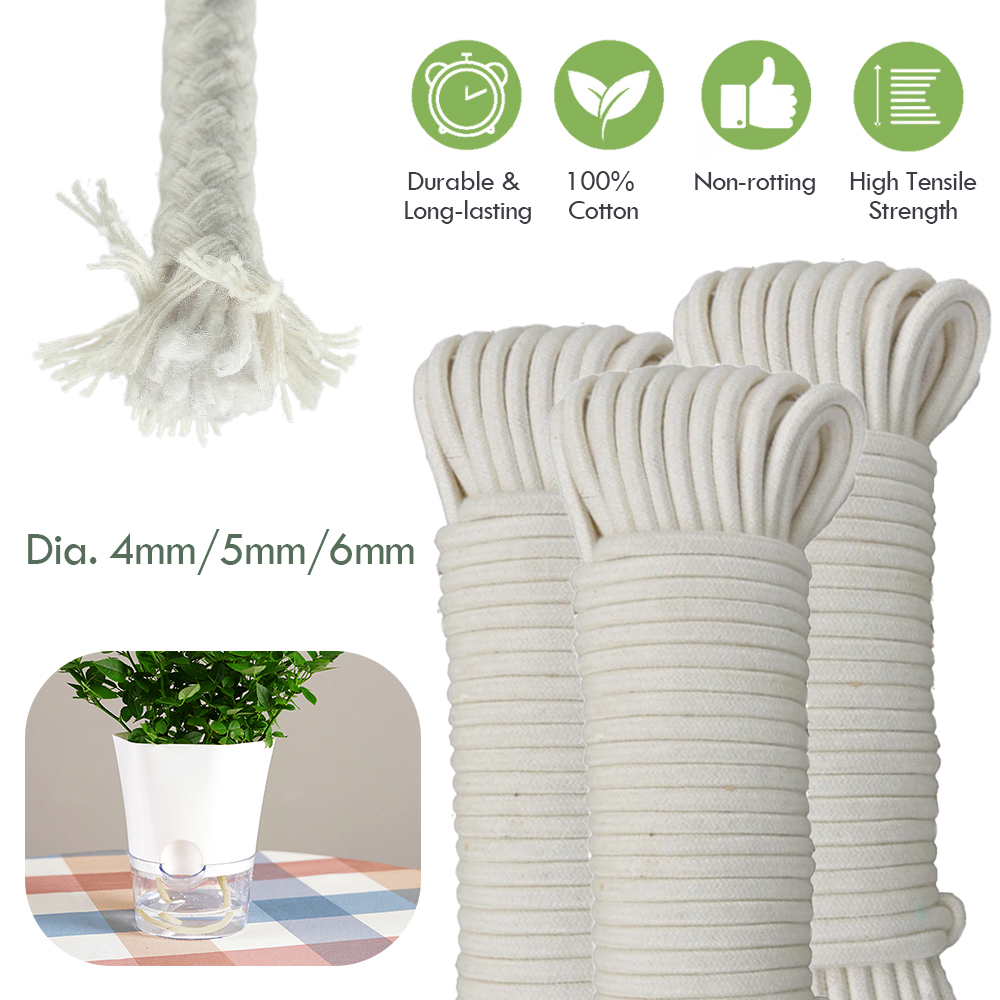 Smart Garden Herb - 4/5/6mm kendini sulama pamuk fitil kordon