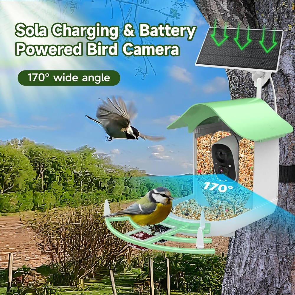 Güneş Enerjili Akıllı Kuş Besl - Smart Bird Feeder Camera incelemesi ve fiyatı