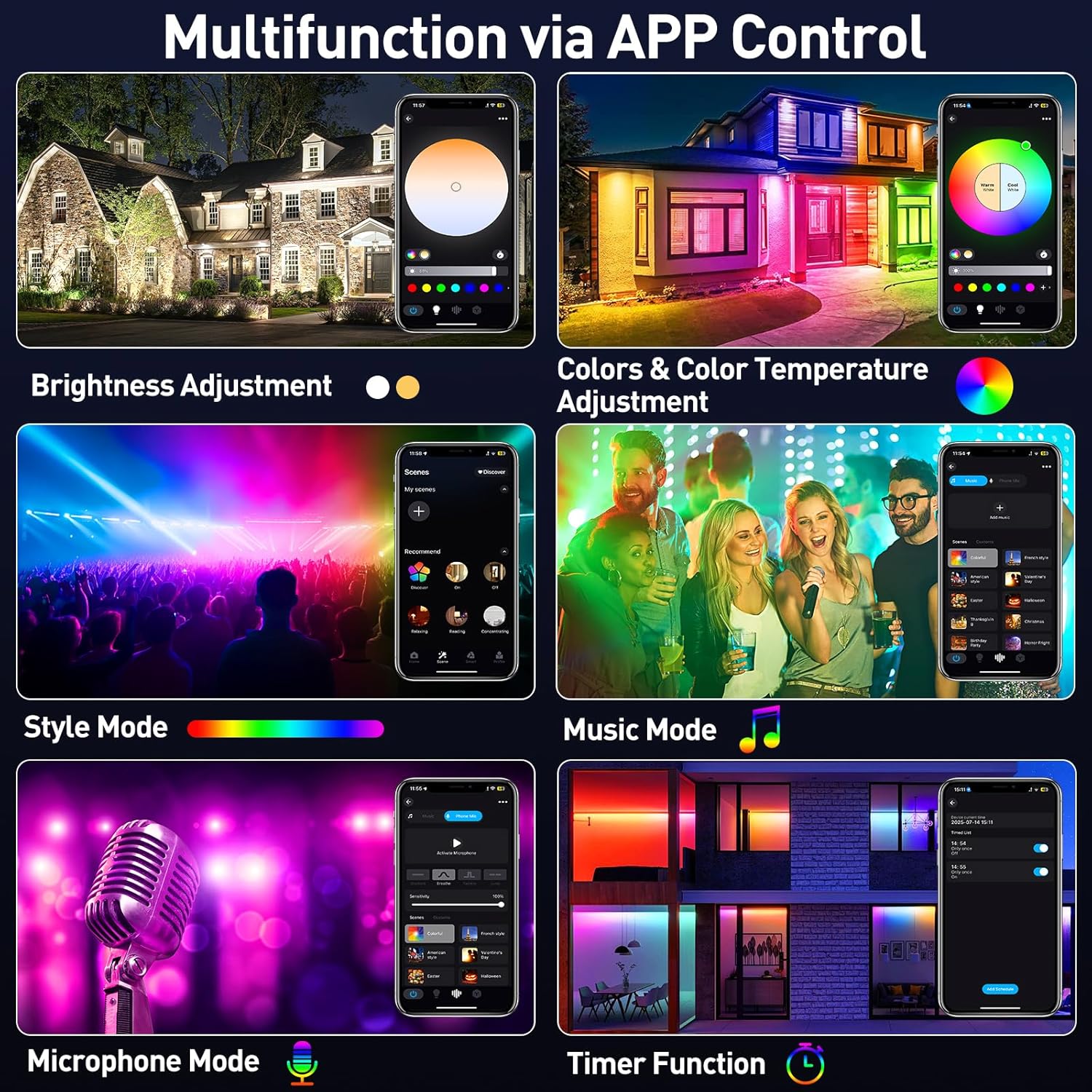 50/72W RGB LED Projektör Çubuğ - Smart Garden Lights Uk incelemesi ve fiyatı