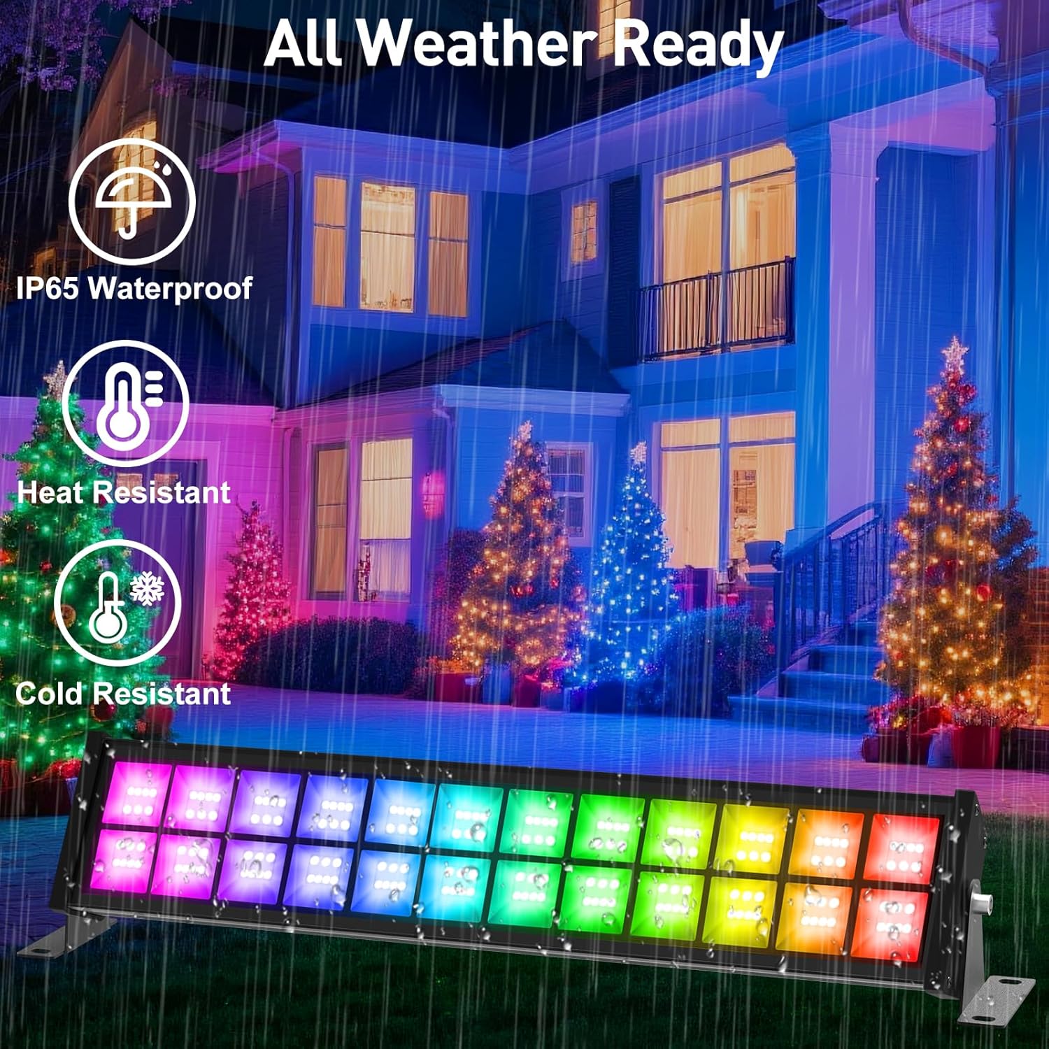50/72W RGB LED Projektör Çubuğ - Smart Garden Lights Uk incelemesi ve fiyatı