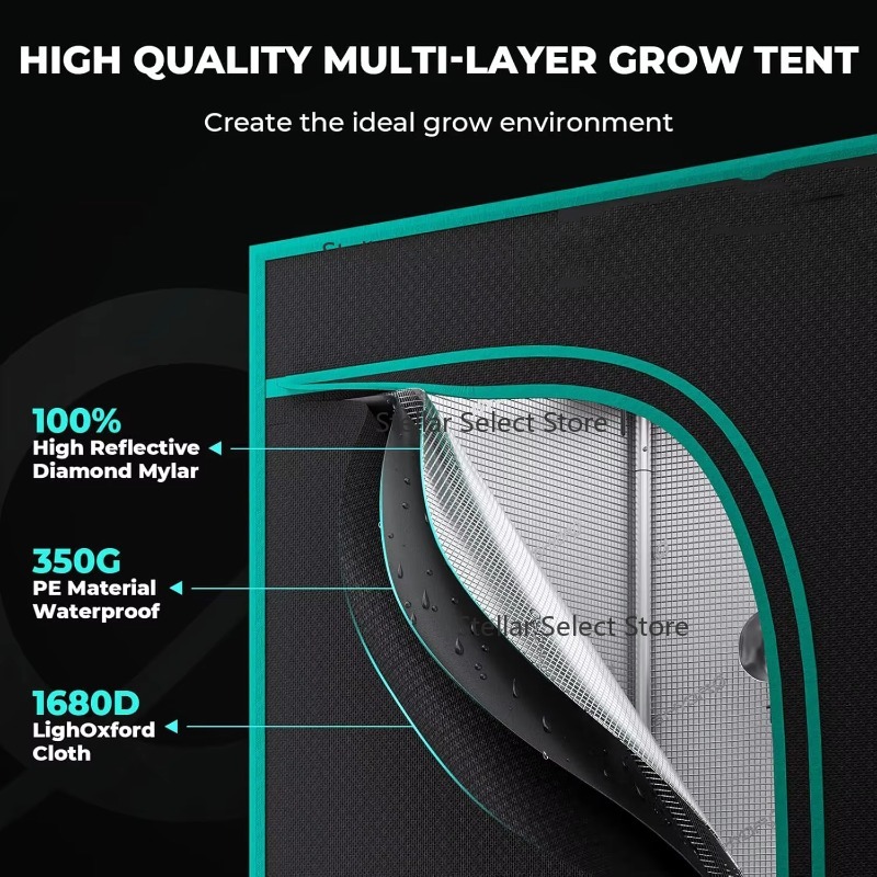Büyük Kapalı Sera Kiti, Ev Bit - Grow Tent Complete Kit incelemesi ve fiyatı