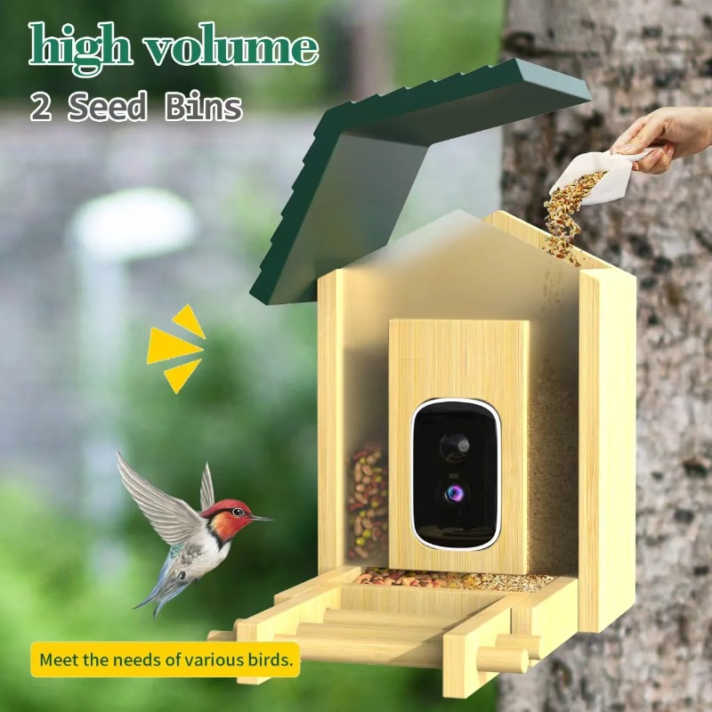 4K AI Kuş Besleyici Kamera Su  - Smart Bird Feeder Camera incelemesi ve fiyatı