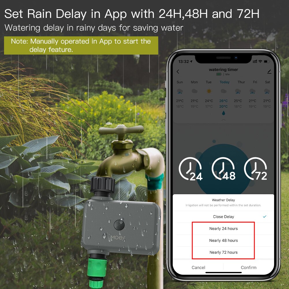 Moes akıllı Tuya Bluetooth su  - Smart Garden Watering System incelemesi ve fiyatı