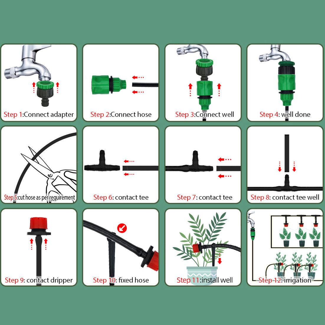 Sera 15M-30M DIY damla sulama  - Smart Garden Herb incelemesi ve fiyatı