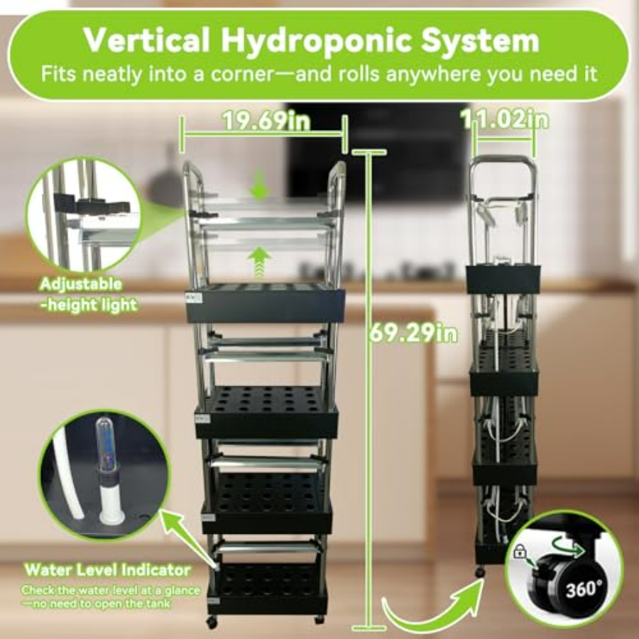 İç mekan hidroponik yetiştirme - Smart Garden Vertical incelemesi ve fiyatı
